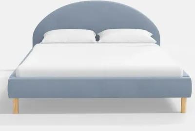 Armour Ocean Velvet Platform Twin Bed