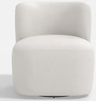 Neko Velvet Light Gray Swivel Chair