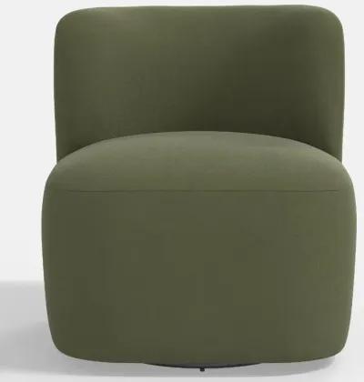 Neko Velvet Olive Swivel Chair