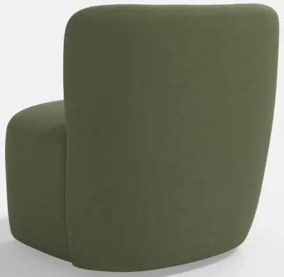 Neko Velvet Olive Swivel Chair