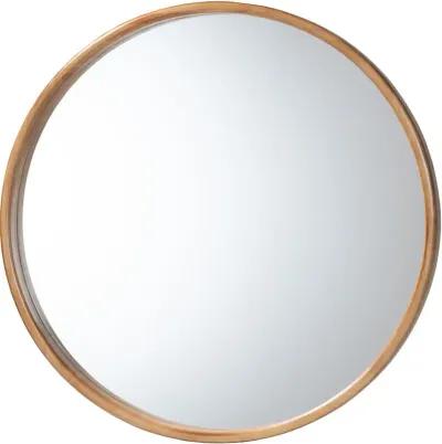 Tazara Natural Round Wall Mirror