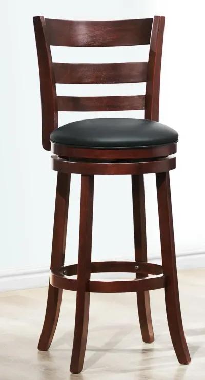 Harper Dark Cherry Swivel Bar Stool