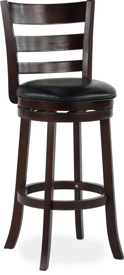 Harper Dark Cherry Swivel Bar Stool