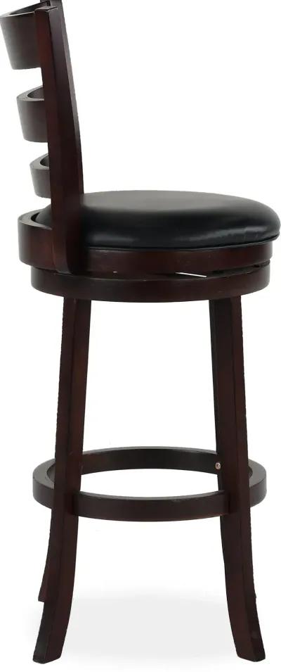 Harper Dark Cherry Swivel Bar Stool