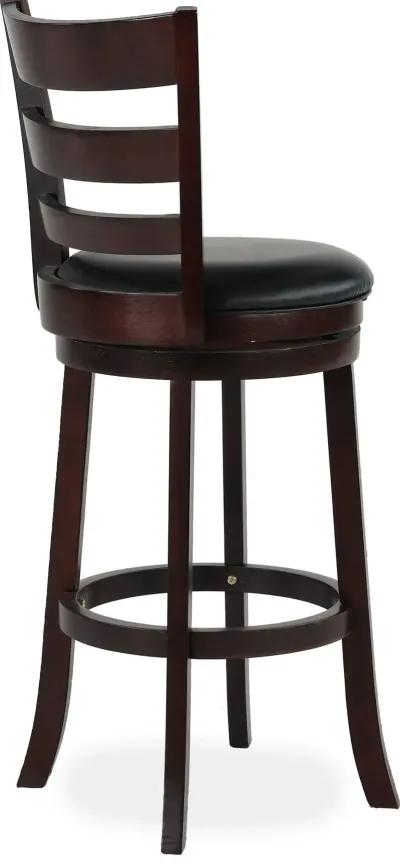 Harper Dark Cherry Swivel Bar Stool