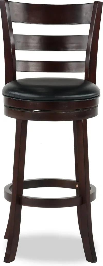 Harper Dark Cherry Swivel Bar Stool