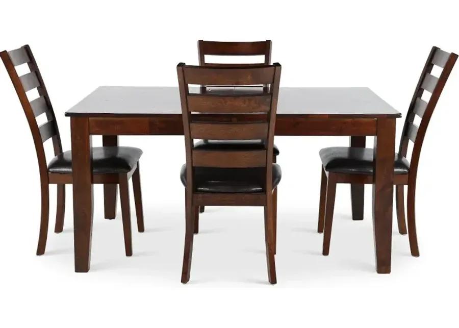 Kona Brown 5 Piece Expanding Dining Set