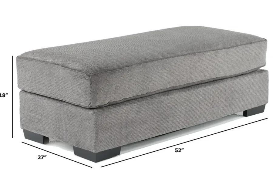 Spartan Gray Ottoman