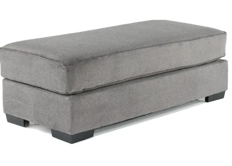 Spartan Gray Ottoman