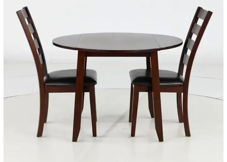 Kona Brown 3 Piece Round Dining Room Set