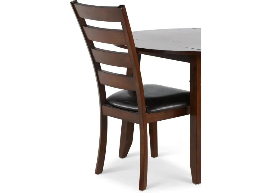 Kona Brown 3 Piece Round Dining Room Set