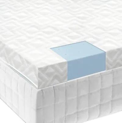 Malouf 2.5 Inch King Size Gel Memory Foam Mattress Topper