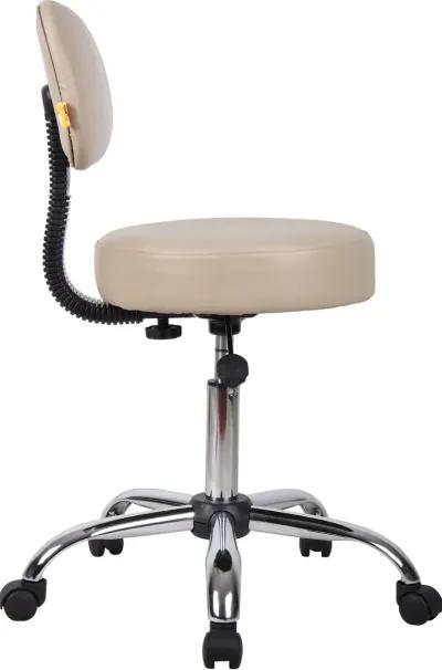 Beige Medical Office Chair Stool