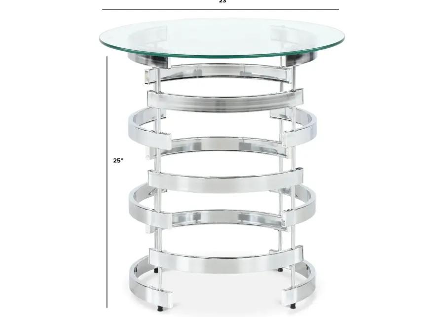 Tayside Glass End Table