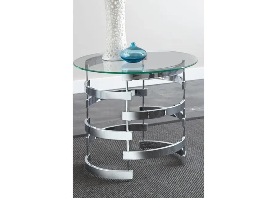 Tayside Glass End Table