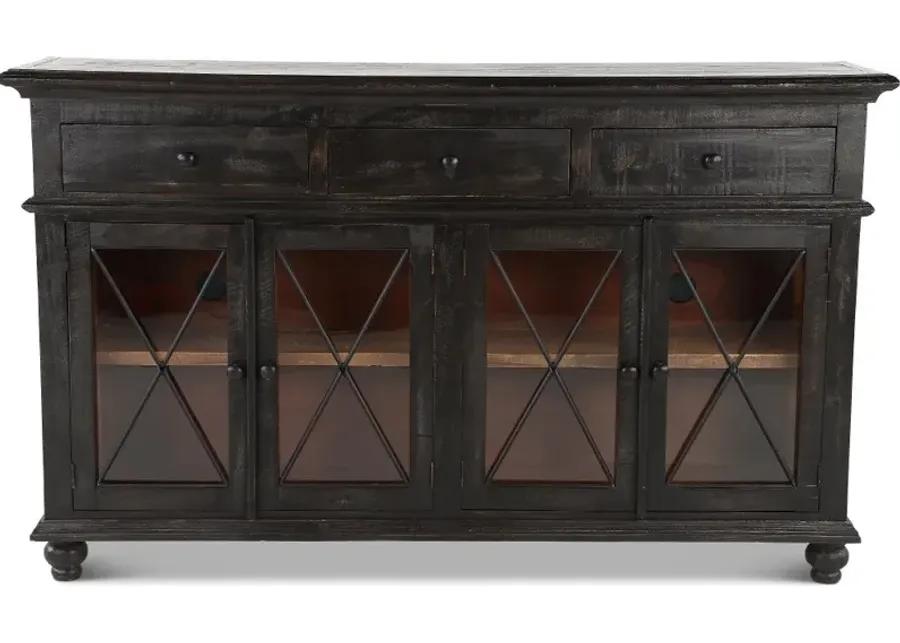 Vintage Brown Dining Room Sideboard