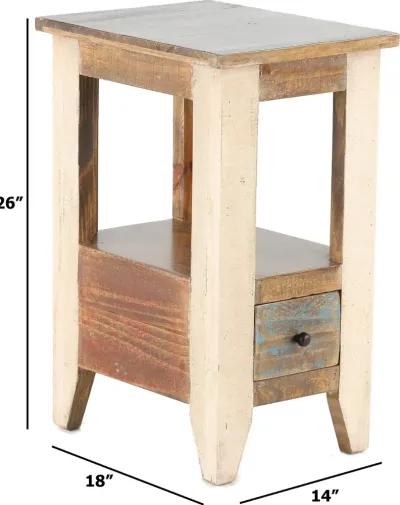 Antique Rustic Side Table