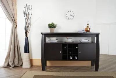 Contemporary Dark Brown Dining Buffet - Miller