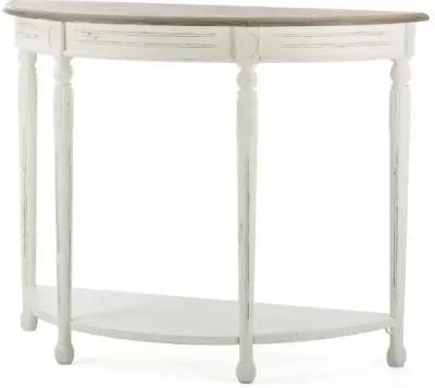 Traditional French White Accent Table - Vologne