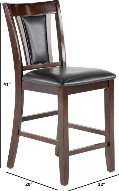 Brent Dark Cherry Counter Height Stool