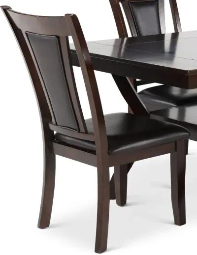 Brent Dark Cherry 5 Piece Dining Room Set