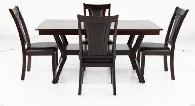 Brent Dark Cherry 5 Piece Dining Room Set