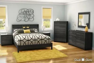 Tao Gray Oak 5-Drawer Chest - South Shore