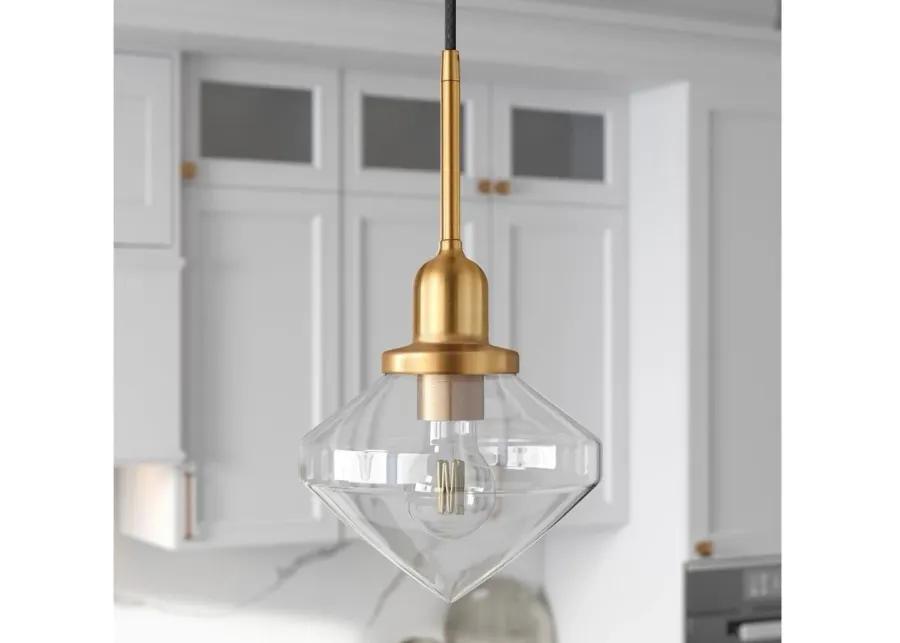 Lauren Pendant in Brass by Hudson & Canal