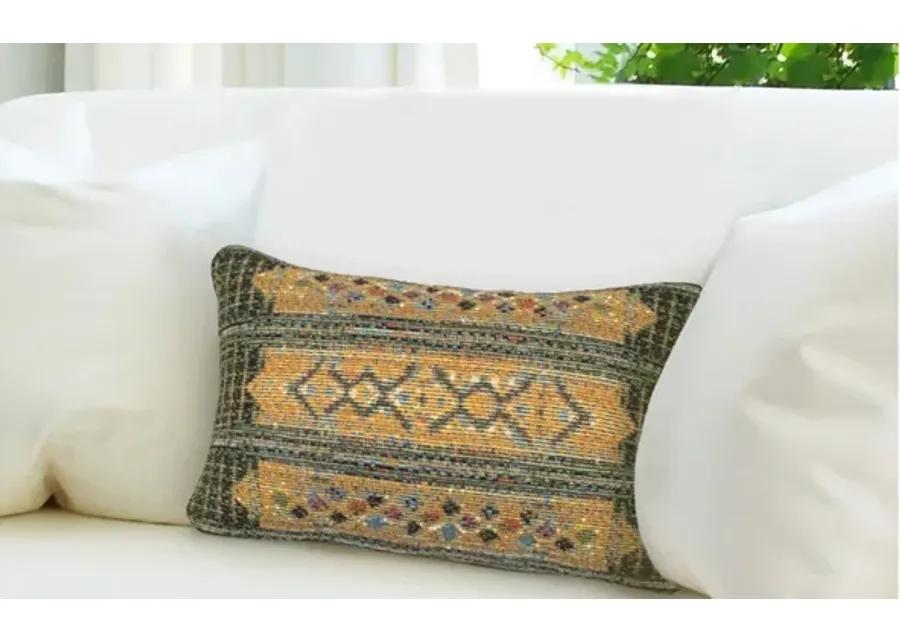 Liora Manne Marina Tribal Stripe Pillow in Green by Trans-Ocean Import Co Inc