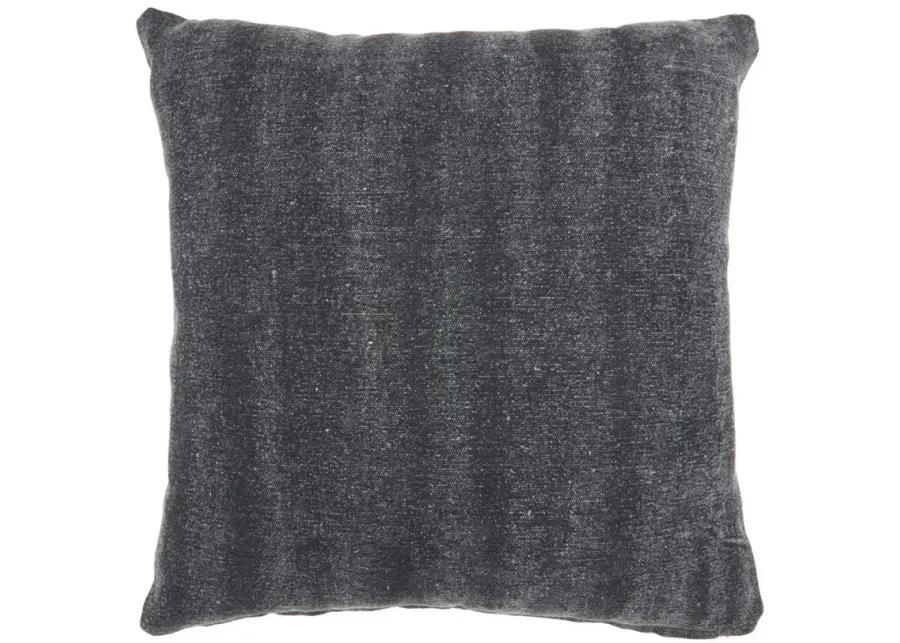 Mina Victory Distress Diamonds Throw Pillow Set - 2 Pc. in Charcoal by Nourison