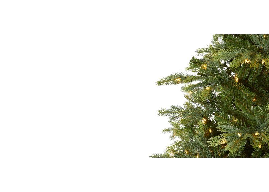 8ft. Pre-Lit North Carolina Spruce Artificial Christmas Tree in Green by Bellanest