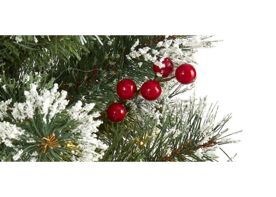 3ft. Pre-Lit Frosted Swiss Pine Artificial Christmas Tree in Green by Bellanest