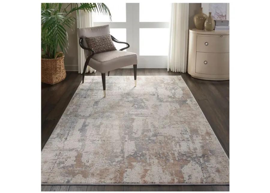 Clayton Area Rug in Beige/Gray by Nourison