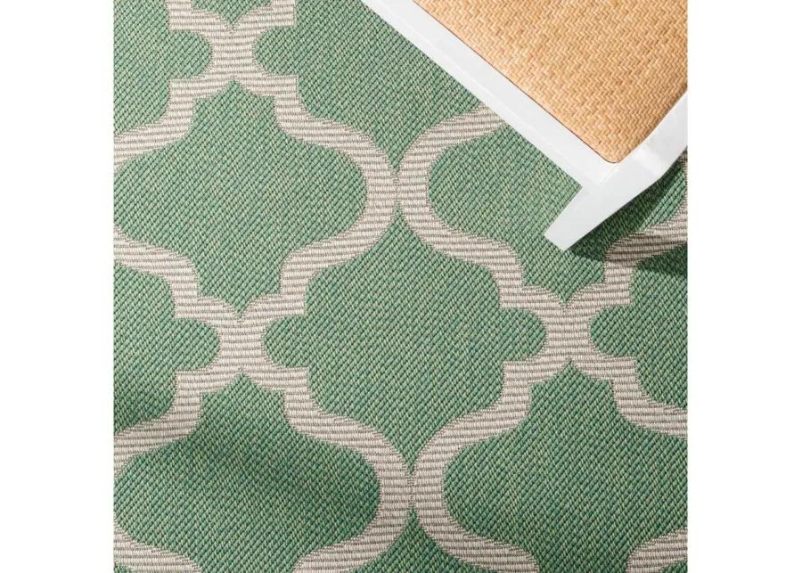 Bermuda Morocco Indoor/Outdoor Area Rug in Green & Beige by Safavieh