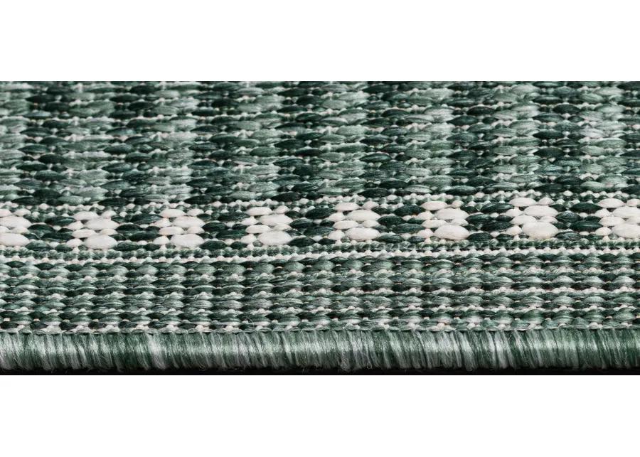 Liora Manne Malibu Checker Diamond Indoor/Outdoor Area Rug in Green by Trans-Ocean Import Co Inc