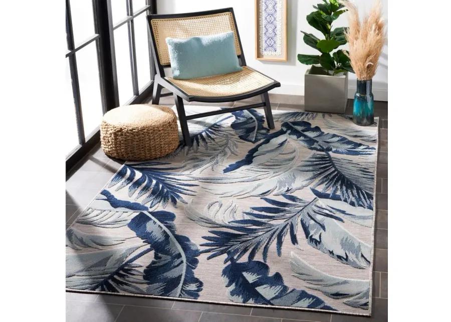 Cabana III Area Rug in Gray & Navy by Safavieh