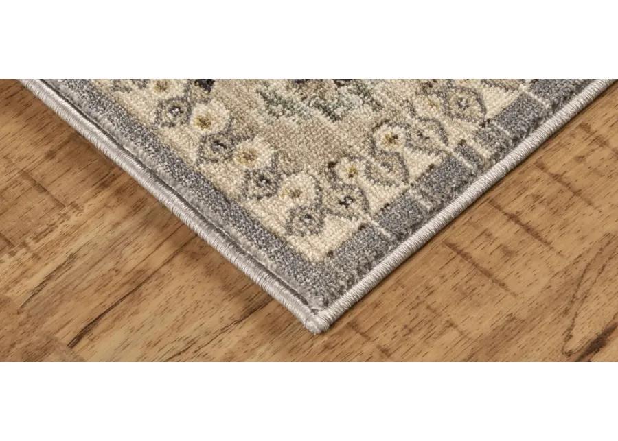 Grayson Gebbah Style Kilim Area Rug in Charcoal Gray by Feizy