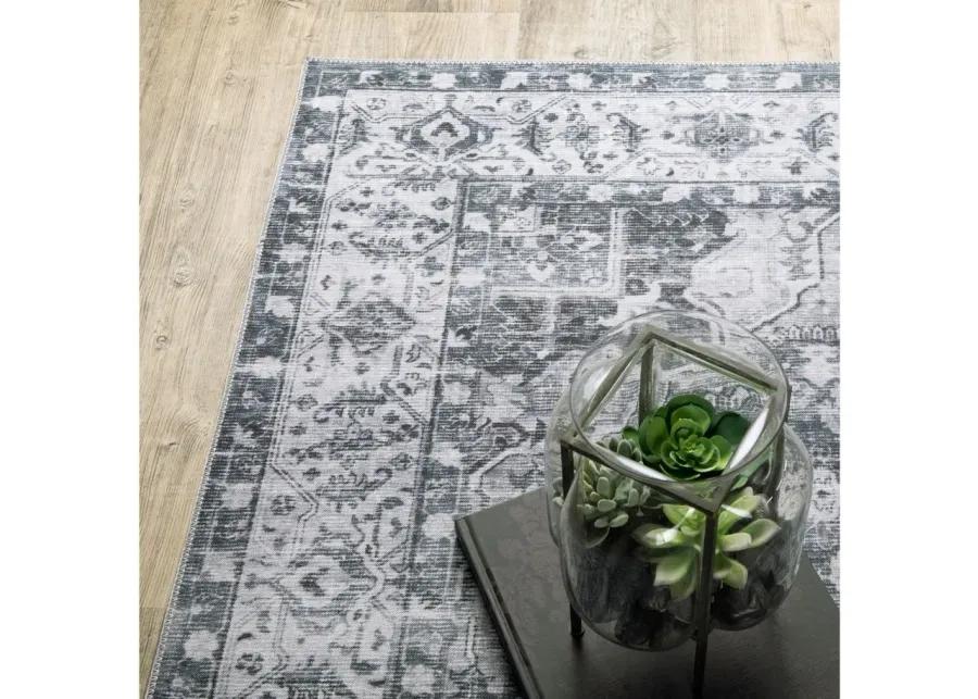 Caldwell Area Rug in Charcoal, Grey by Bellanest