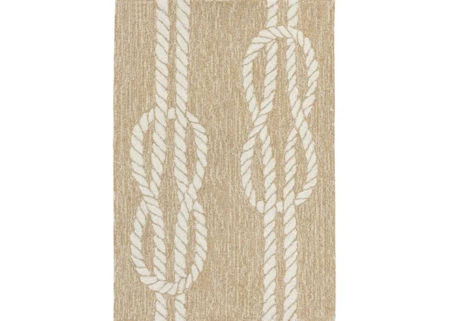 Ropes Indoor/Outdoor Area Rug in Neutral by Trans-Ocean Import Co Inc