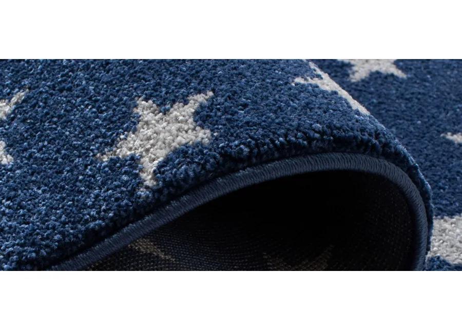 Carousel Earth Kids Area Rug in Navy & Gray by Safavieh