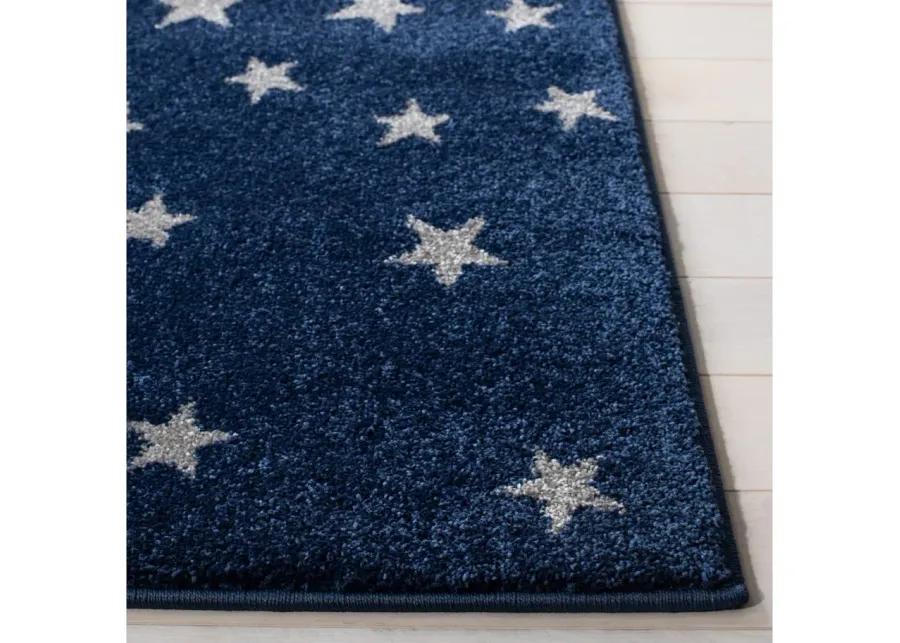 Carousel Earth Kids Area Rug in Navy & Gray by Safavieh