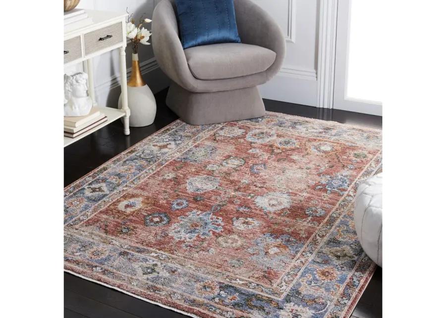 Jasmine Area Rug in Rust & Blue by Safavieh