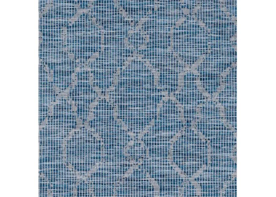 Pasadena Sage Indoor/Outdoor Runner Rug in Dark Blue, Blue by Surya