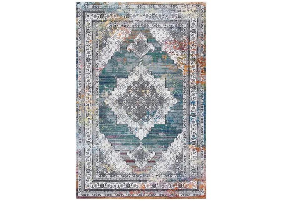 Aleyna Area Rug in Ivory / Blue by Safavieh