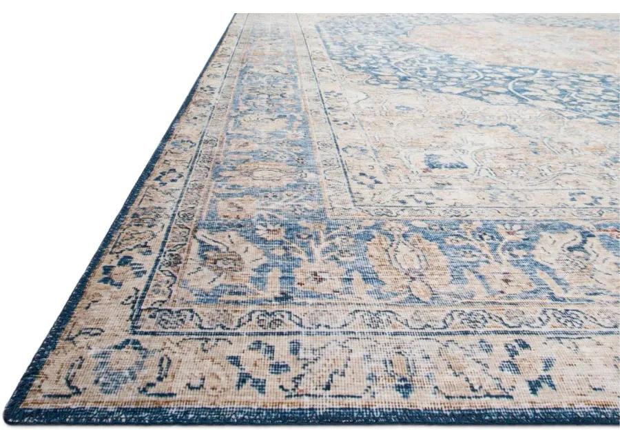 Layla Area Rug in Blue/Tangerine by Loloi Rugs