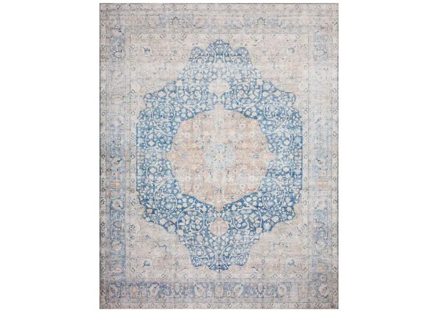 Layla Area Rug in Blue/Tangerine by Loloi Rugs