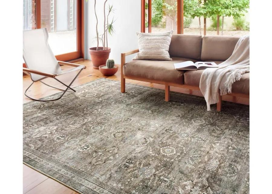 Layla Area Rug in Antique/Moss by Loloi Rugs