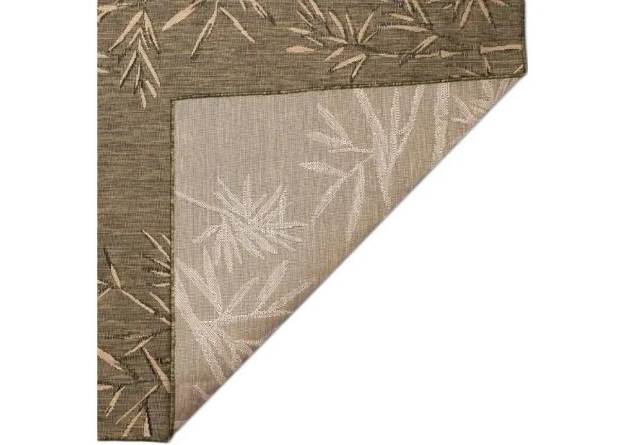 Carmel Bamboo Border Rug in Green by Trans-Ocean Import Co Inc