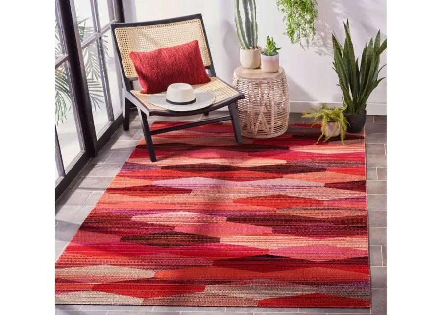 Montage III Area Rug in Red & Fuchsia by Safavieh