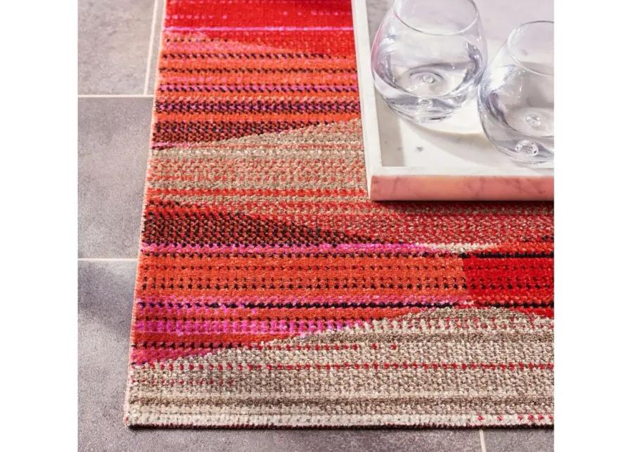 Montage III Area Rug in Red & Fuchsia by Safavieh